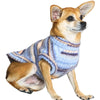 Custom-knit & Dyed Cozy Soft Gradient Yarn Crew Neck Sweater: Serene Blue / 8“