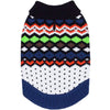 Over the Rainbow Multicolor Shawl collar Dog Sweater: Multicolor Rainbow of Single Layer / 12