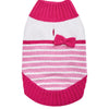 Pinky Princess Designer Chenille Dog Sweater with Bow: Pink / 16