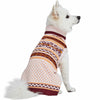4 Styles, Soft Fair Isle Dog Sweater: Beige / 16