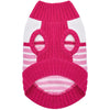 Pinky Princess Designer Chenille Dog Sweater with Bow: Pink / 10