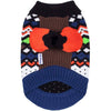 Over the Rainbow Multicolor Shawl collar Dog Sweater: Multicolor Rainbow of Single Layer / 12