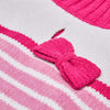 Pinky Princess Designer Chenille Dog Sweater with Bow: Pink / 14