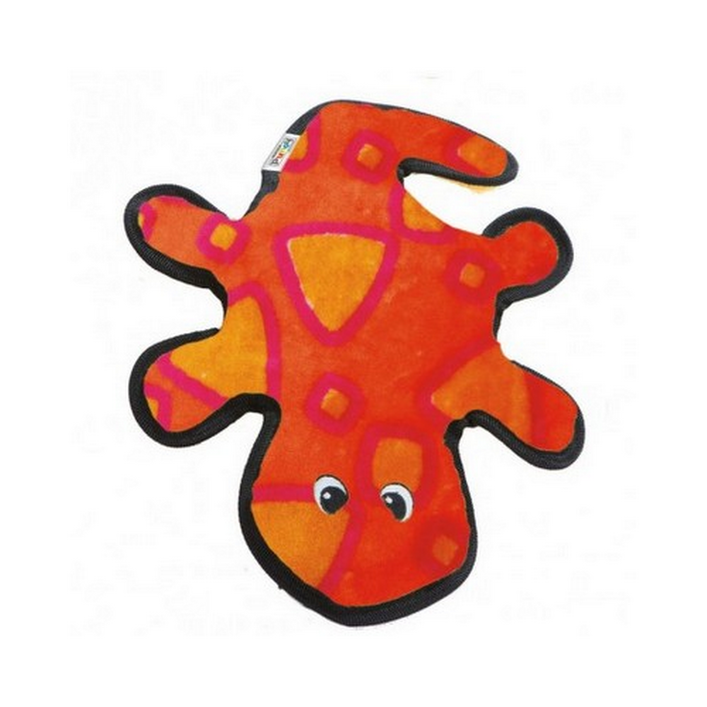 Outward Hound Invincibles Gecko Red/Orange 2-sqeakers