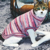 Custom-knit & Dyed Cozy Soft Gradient Yarn Crew Neck Sweater: Serene Blue / 8“