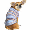 Custom-knit & Dyed Cozy Soft Gradient Yarn Crew Neck Sweater: Serene Blue / 8“