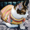 Custom-knit & Dyed Cozy Soft Gradient Yarn Crew Neck Sweater: Serene Blue / 8“