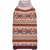 4 Styles, Soft Fair Isle Dog Sweater: Chic Beige / 16