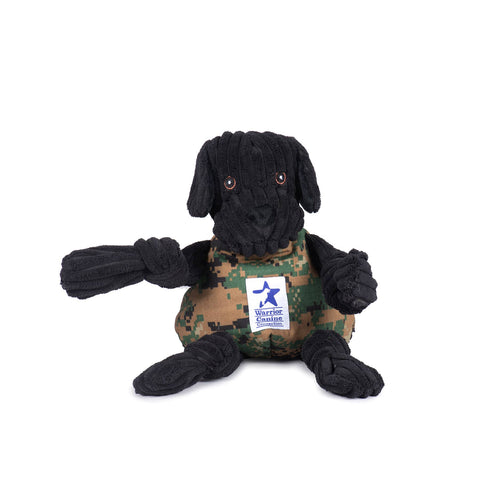 Warrior Canine Connection, Black Lab Knottie® Plush Dog Toy